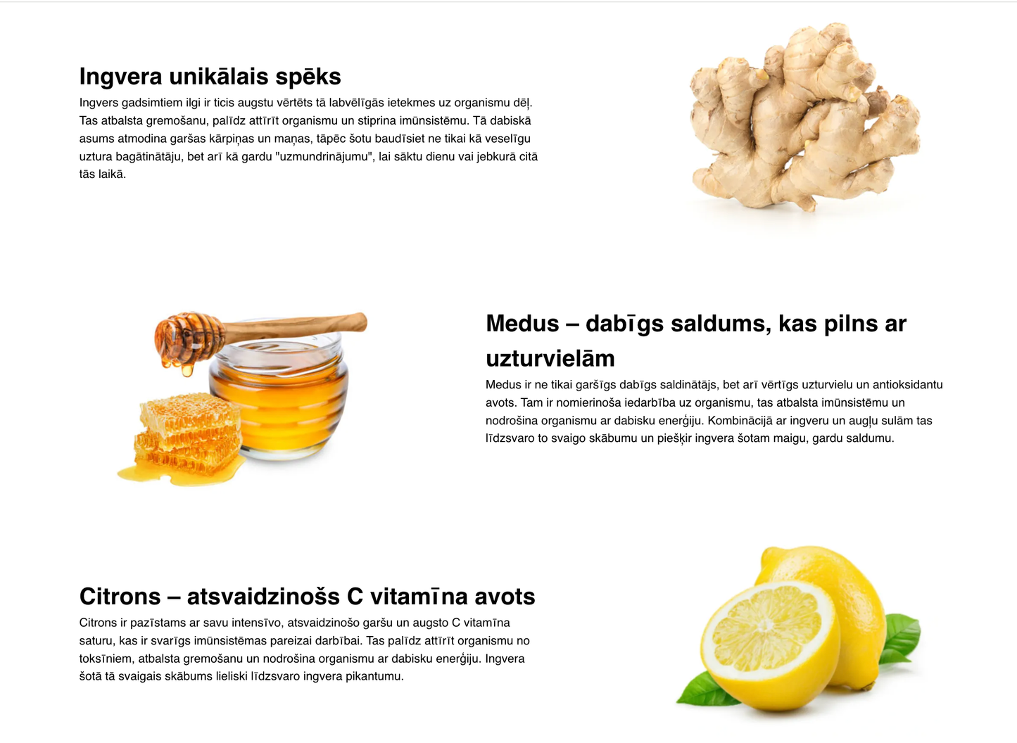 Gam's ingvera šots ar ābolu un citronu 60ml