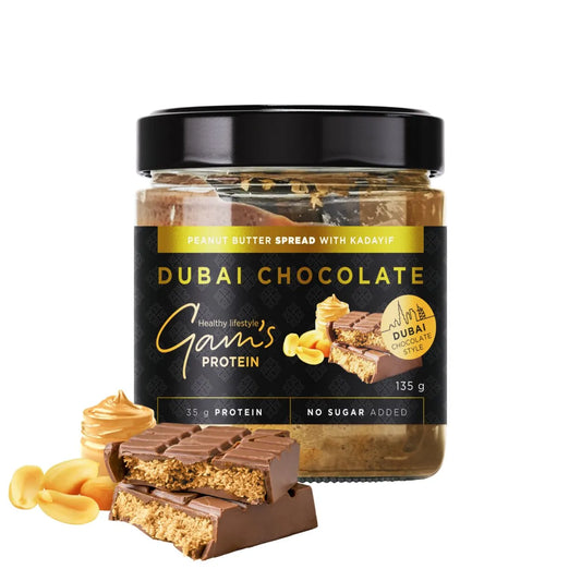 Gam's Protein Dubai šokolādes stila zemesriekstu sviesta krēms 135g