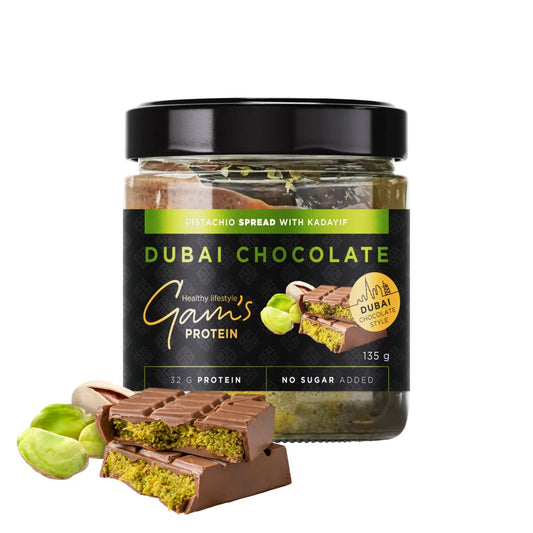 Gam's Protein Dubai šokolādes stila krēms ar pistācijām 135g